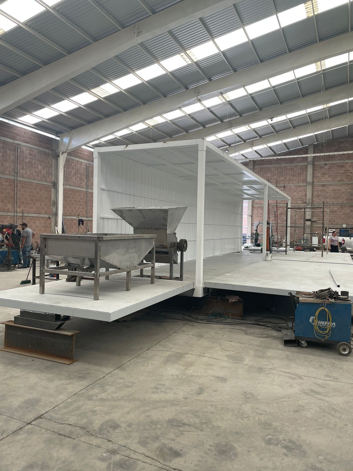Biorefinery equipment installation in progress