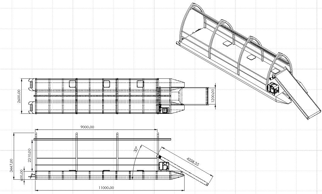 General arrangement and principal dimensions.